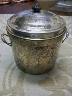 Antique Vintage Guildhall Silver on Copper Ice Bucket