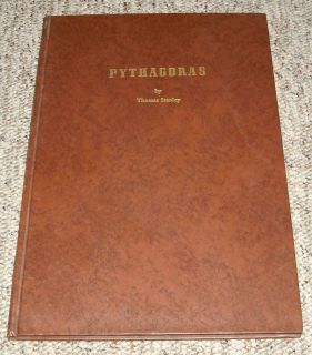 1970 Pythagoras His Life and Teachings History of Philosophy by Thomas