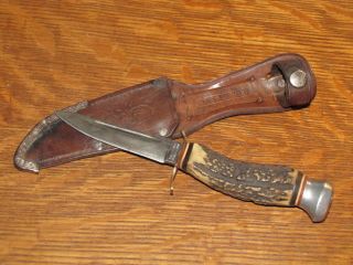 Old York Cutlery Solingen Germany 643 Stag Knife Sheath