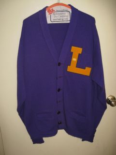 Rare Los Angeles Lakers Letterman Sweater / Jacket; True Vtg; Size L
