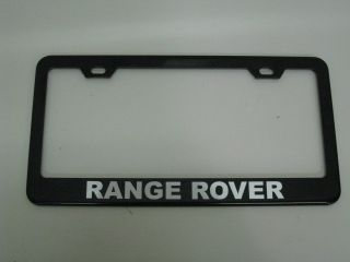 Land Rover Range Rover Black Metal License Plate Frame