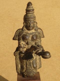 Antique Bronze Statue of Parvati or Lakshmi Hindu India Chola Dynasty