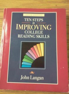 Improving College Reading Skills by John Langan 2003 Paperback