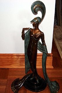 Erte Bronze Sculpture Vintage Directoire 1985 Ltd Edition Mint with