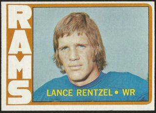 1972 Topps Football Set Break 81 Lance Rentzel NRMT Cowboys