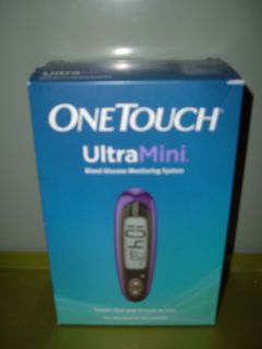 Ultra Mini Glucose Meter Purple Carrying Case Lancing Device 10 Lancet