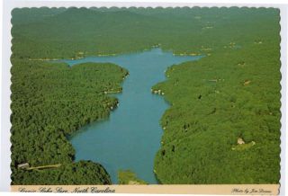 Lake Lure Early Aerial View Z Postcard