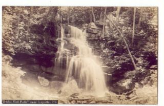 Laporte PA Pennsylvania 1920 RPPC Postcard Waterfall
