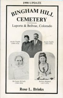 Colorado History Laporte Bellvue Bingham Hill Cemetery