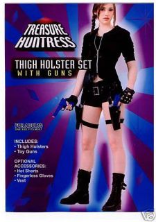Lara Croft Style Thigh Holster Twin Gun Set Gun Belt Leg Strap