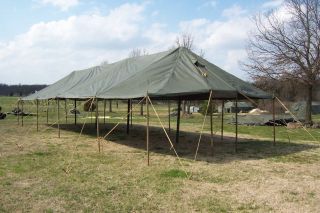 MILITARY TENT GP LARGE ROOF ONLY CANOPY HUNTING ARMY SURPLUS 17x54