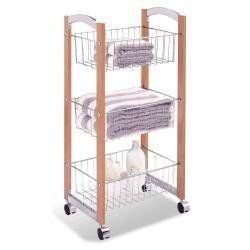 Storage Cart Home Storage Laundry Supplies Kitchen Rolling Utility New