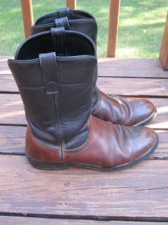MENS LAREDO PULL ON WORK MOTORCYCLE BOOTS SIZE 9 1 2 D GREAT SHAPE