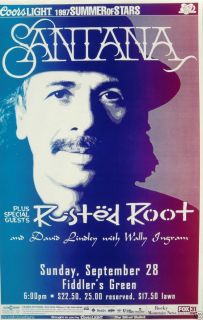 Root 1997 Denver Concert Tour Poster Blues Rock Latin Rock