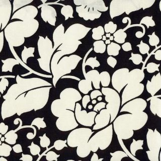 Retro Funky Floral Rosemarie Lavin Black Toni Fabric FQ