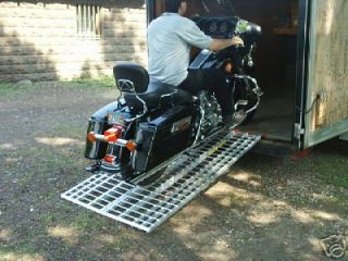 Aluminum Ramp 6 ft Motorcycles onto Trailers Ramps