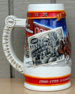  Anniversary Budweiser Anheuser Busch Vintage Beer Stein Mug In Box
