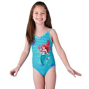 New Disney Princess Ariel Reversible Swimsuit 2T 3T