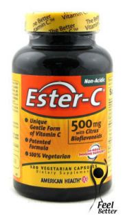 Ester C Vitamin C Bio Flavonoids 500mg X120CAPS Look
