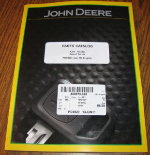 John Deere X304 Select Lawn Tractor Parts Catalog JD