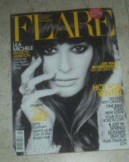 Lea Michele Glee Star Cover Flare Canada New 2013 No Label