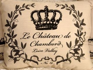 Decorative Throw Pillow Le Chateau French Shabby Decorative Paris Chic