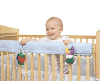 Leachco Easy Teether Babys Crib Rail Cover Blue 322032