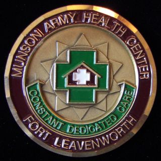 Munson Army Health Center ft Leavenworth Challenge Coin