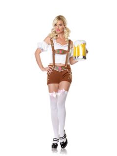 Sexy Lederhosen Girl Outfit Costume Halloween Party M L