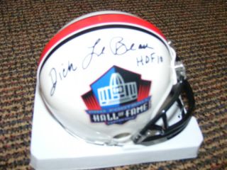 Dick LeBeau Signed Hall of Fame Mini Helmet Steelers
