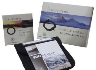 Lee Filters Big Stopper Foundation Kit Filter Holder 77mm w a Ad Ring