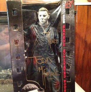 Myers Halloween 18 Inch Movie Maniacs Figure SIGNED BY Todd McFarlane