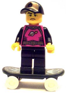 LEGO minifig minifigure cool future street skater boy man with
