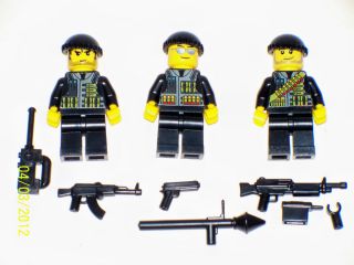 Lego 3 Custom Minifig WW2 USMC Army Builder Set