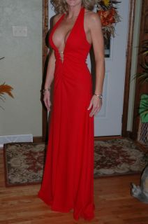 Red Jovani Evening Gown Christmas Dress Prom Homecoming Dress Size 4