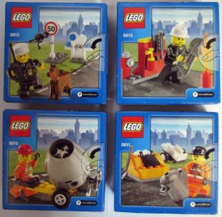 Lego City 5610 5611 5612 5613 Minifigures 1 Set