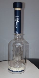Empty Milagro Silver Select Barrel Reserve Tequila Cactus Agave Bottle
