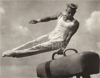 1936 Vintage Olympic Male Gymnast by Leni Riefenstahl