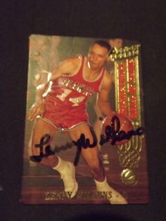 1993 Signed Lenny Wilkins Action Packed Basketball Hall of Fame Card