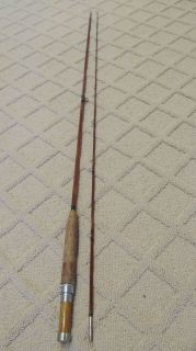 Vintage H L Leonard Duracane 8 ft 2 Piece Bamboo Fly Rod Original VGC
