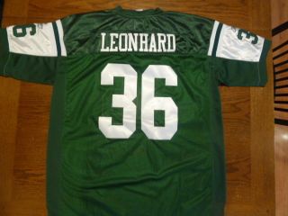 Reebok Stitched NFL Jim Leonhard #36 New York Jets JERSEY Mens Size 54