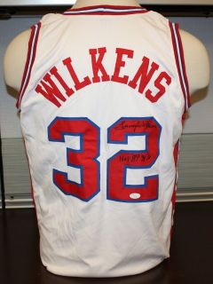 Lenny Wilkens Autographed Atlanta Hawks White Jersey Authenticated by