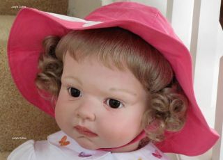  Adorable life sized toddler baby girl Leontyne glass eys Gymboree NR