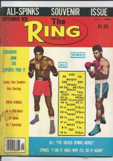 September 1978 Muhammad Ali vs Leon Spinks Ring Magazine 