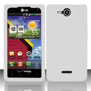 Verizon LG Lucid 4G VS840 New Soft Silicone Rubber Skin Case White