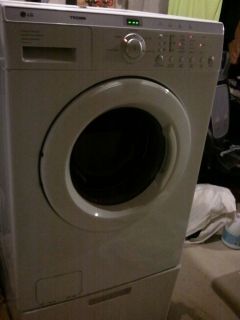 LG Tromm Washer with Pedestal Front Loading