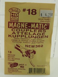Kadee 18 HO Magne Matic Couplers New SEALED Package