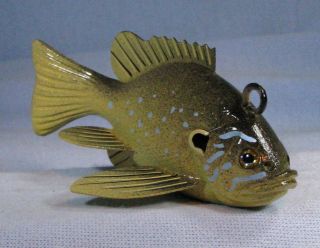 LOVELY Greensunfish spear fish decoy North Dakota Master Artist