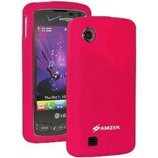 Silicone Skin Jelly Case Hot Pink for LG Chocolate Touch VX8575