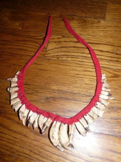 Urarina Peru  Indian Shaman Tooth Necklace
